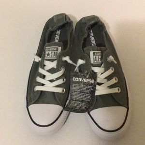 Hunter green converse shoreline